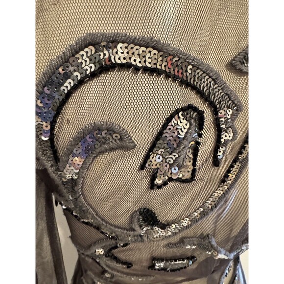 Iconic Temperley London  Dress Mesh Mini Stunning Ornate Size 2 S UK6 - Picture 7 of 12